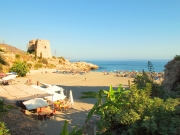 Playa del Tesorillo Beach in Almu&ntilde;&eacute;car